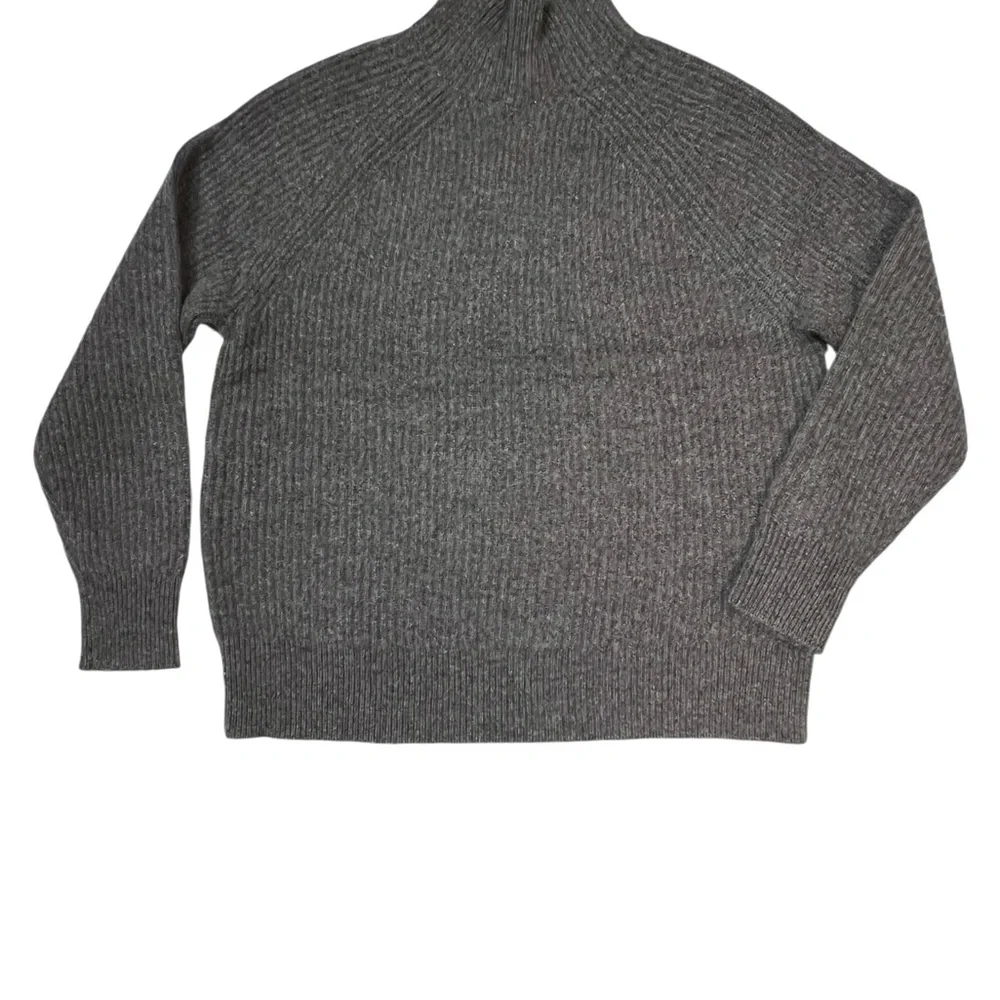 J. Crew Cashmere Ribbed Turtleneck Sweater